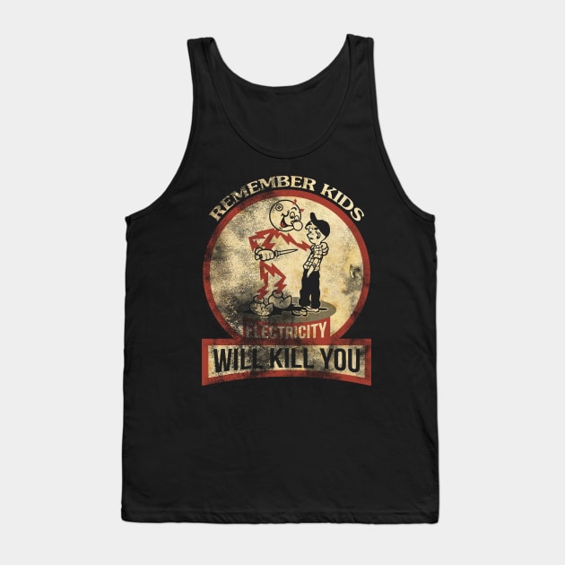 Will Kill You Grunge Texture Tank Top by Balonku